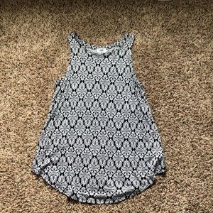 A black and white tank top
